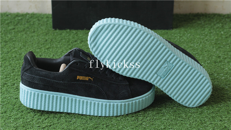 Puma Fenty Rihanna Creeper Low Black Light Blue Gum